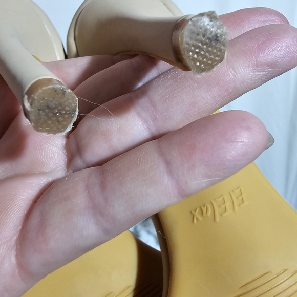 ElElax High Heels Stiletto Women's Ankle Strap Pumps Nude Open Toe Size 8.5B(M) - Picture 8 of 16